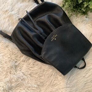 Kate Spade Black Leather Backpack